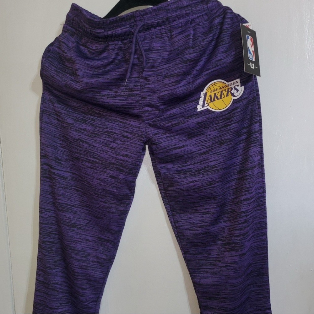 LA LAKERS unisex youth large jogger nba NWT